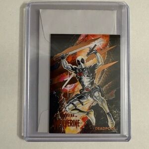 2022 MARVEL FLEER ULTRA WOLVERINE Top Secret #M-80 Deadpool 06/42